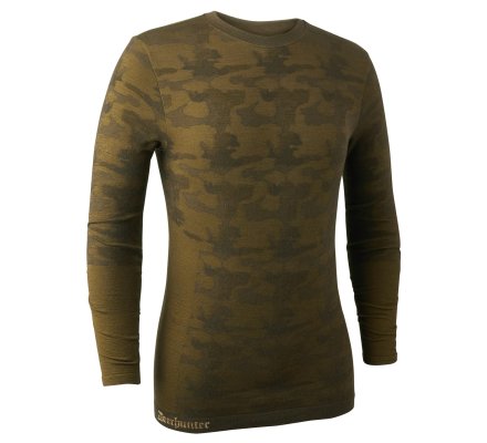 Haut sous-vêtements camouflage tricot laine DEERHUNTER