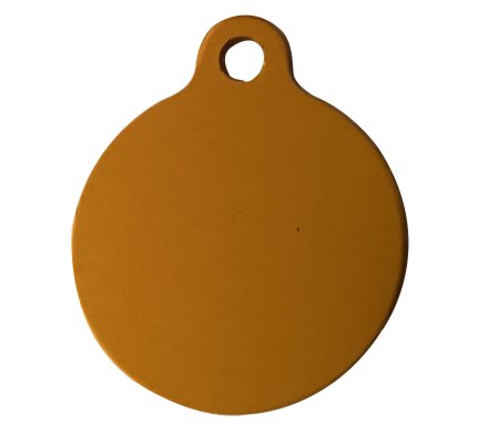 Médaille ronde gravée colorée 2.5 cm