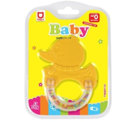 Hochet / Anneau de dentition Canard Rappa