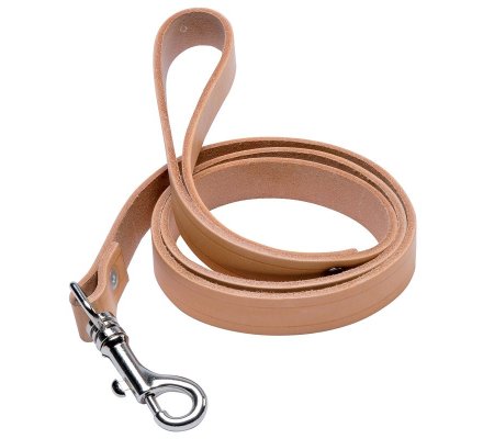 Laisse en cuir naturel 110cm