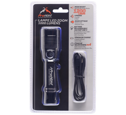 Lampe LED zoom 1000 Lumens PRO HUNT