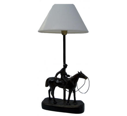 Lampe cheval avec cavalier