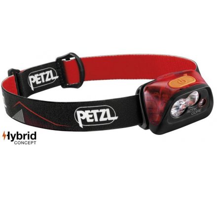 Lampe Frontale rechargeable rouge Actik Core PETZL
