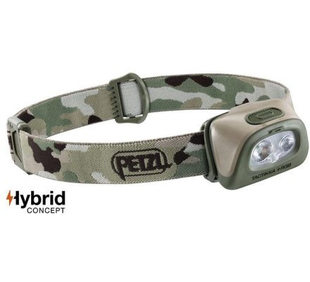 Lampe Frontale Tactikka + RGB camouflage PETZL