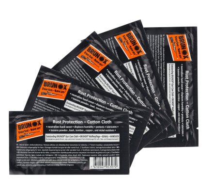 Pack de 5 lingettes d'huile Turbo-Spray Brunox 