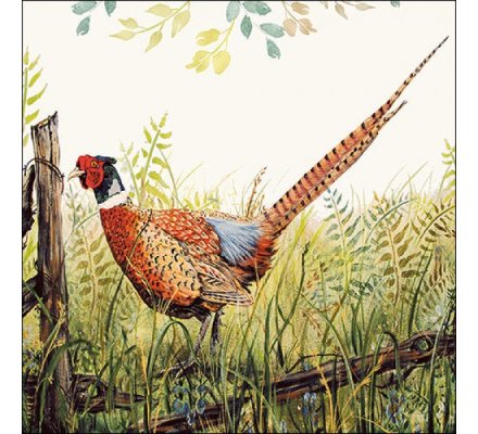 Lot de 20 serviettes en papier Faisan LOVERGREEN