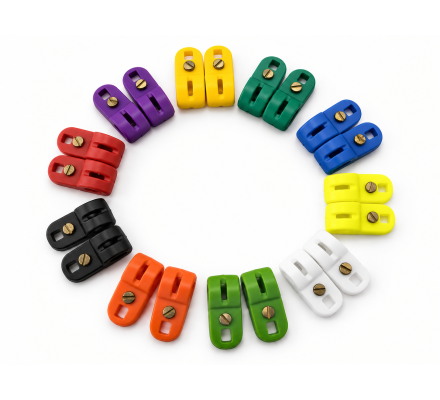 Lot de 20 bagues d'attaches 12mm avec vis pour appelants 