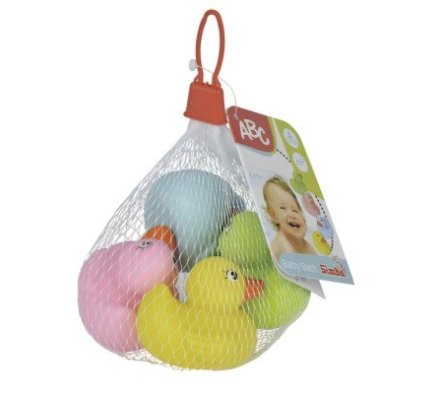 Lot de 4 canard en plastique colorés Rappa