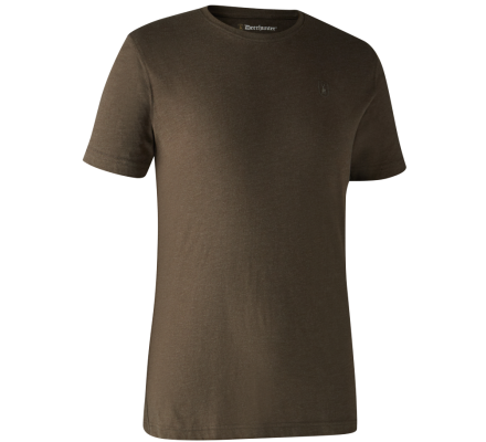 Lot de 2 tee-shirt kaki et marron DEERHUNTER