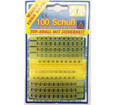 Lot 100 amorces et 6 cartouches pour fusil de chasse Hunter pour enfant