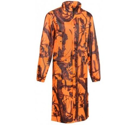 Manteau long de pluie orange PERCUSSION