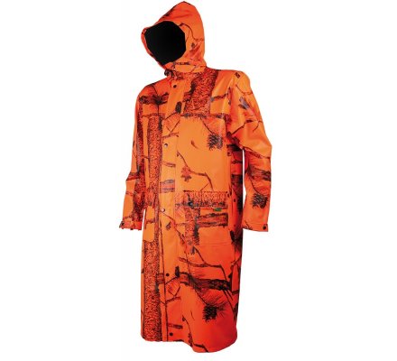 Manteau de pluie long imperméable camo orange Treeland - 15998