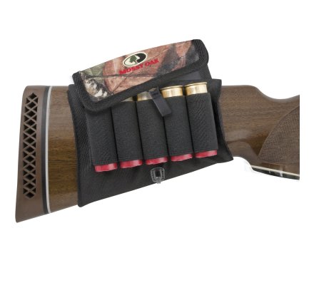 Cartouchière de crosse à rabat pour cartouches Mossy Oak 