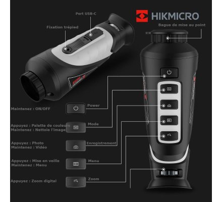Monoculaire de vision thermique OWL OH35 HIKMICRO
