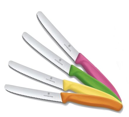 Pack 4 couteaux de table rond multi couleur VICTORINOX