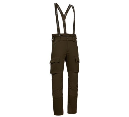 Pantalon de chasse à bretelles Muflon Pro kaki Deerhunter