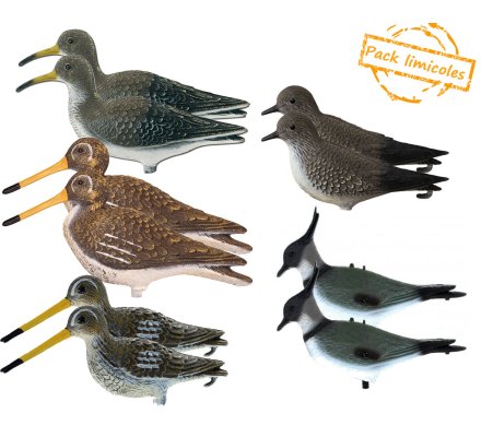 Pack 10 appelants bécassine, pluvier, bécassine magnum, chevalier, vanneau