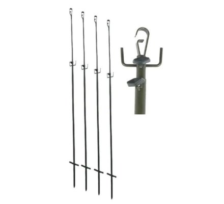 Pack de 4 piquets verticaux pour affût réglable