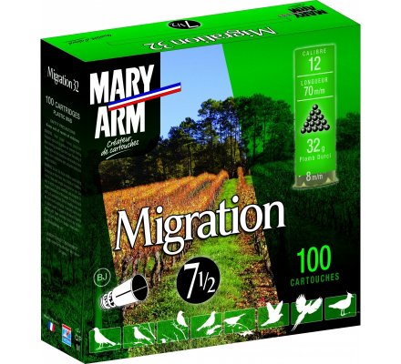 Pack 100 cartouches Mary Arm Migration 32 cal 12