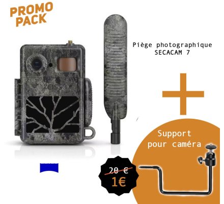 Pack Promo piège photographique SECACAM 7 ZEISS et support