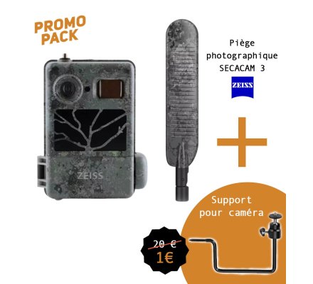 Pack Promo Piège photographique Secacam 3 ZEISS et support