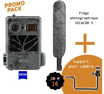 Pack Promo Piège photographique Secacam 3 ZEISS et support