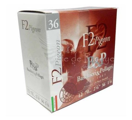 Cartouches B&P F2 Pigeon 36gr 12/70