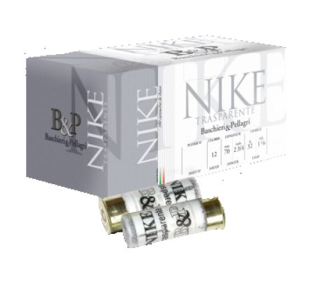 Pack 100 Cartouches B&P Nike Trasparente 32gr 12/70