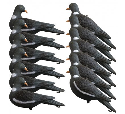 Pack 12 Appelants Pigeons ramiers actifs classique