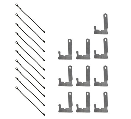 Pack de 10 plombs et 10 cordes élastiques pour formes