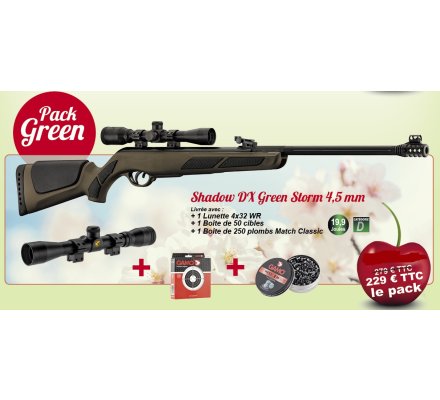 Pack Promo Carabine Shadow DX Green & ses accessoires 