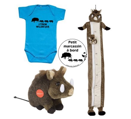 Pack naissance sanglier bleu