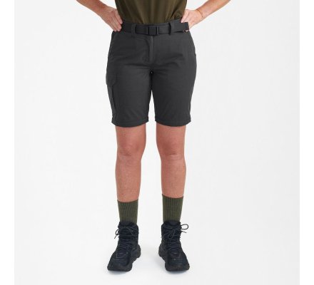 Pantalon détachable en short femme gris foncé DEERHUNTER