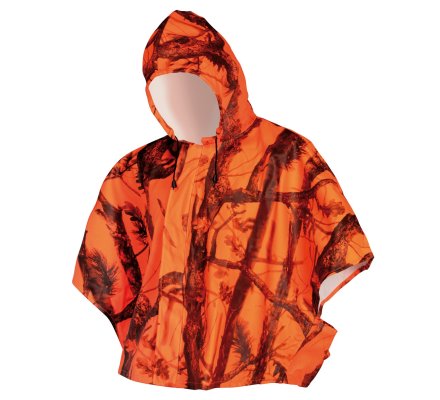 Pélerine de pluie Ghost Camo orange fluo VERNEY CARRON