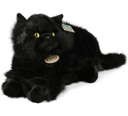 Peluche Chat noir 30 cm Eco-friendly