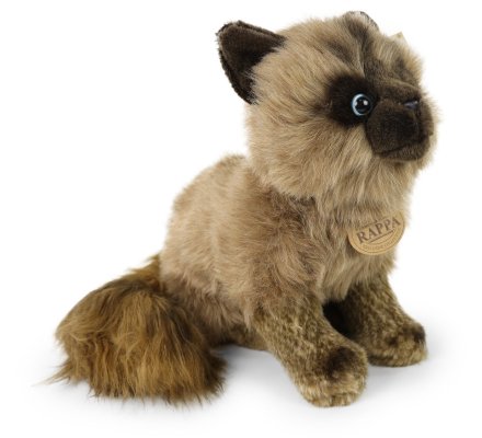 Peluche enfant chat siamois 28 cm Eco friendly 20394