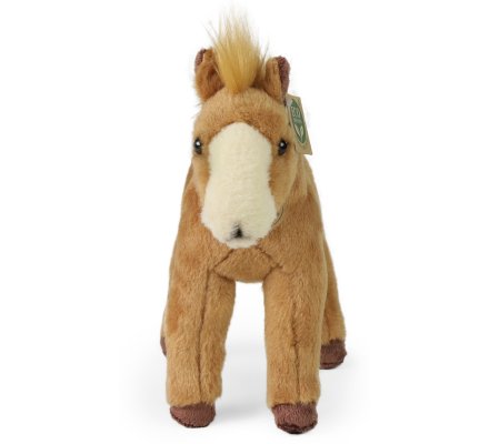 Peluche cheval marron 28 cm Eco-friendly