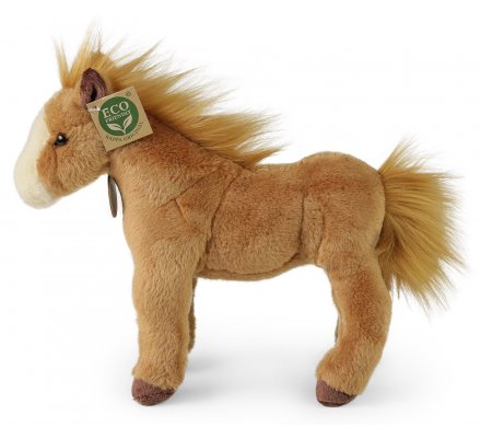 Peluche cheval marron 28 cm Eco-friendly