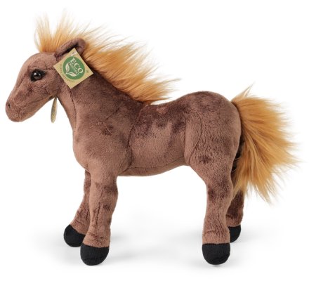 Peluche enfant cheval marron 28 cm Eco-friendly - 20383