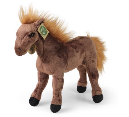 Peluche cheval marron 29 cm Eco-friendly