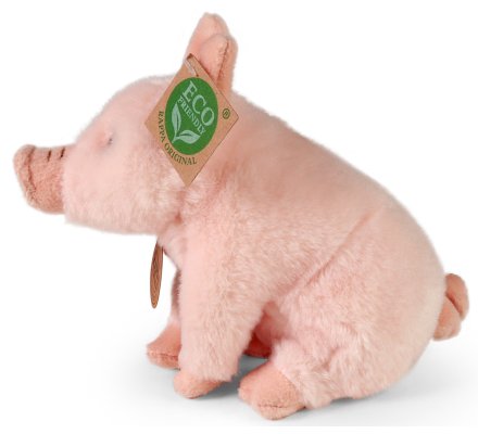 Peluche cochon debout 18 cm Eco-friendly