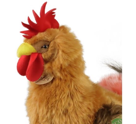 Peluche coq marron 33 cm Eco-friendly