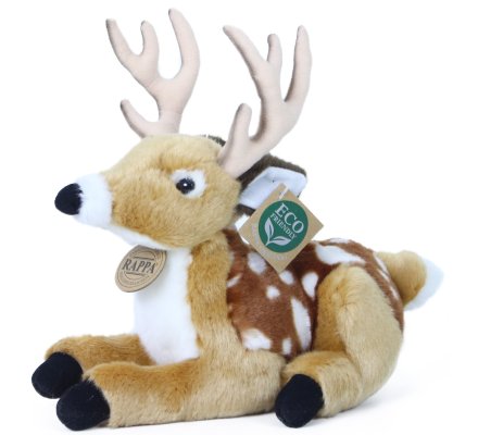 Peluche faon allongé 21cm Eco-friendly