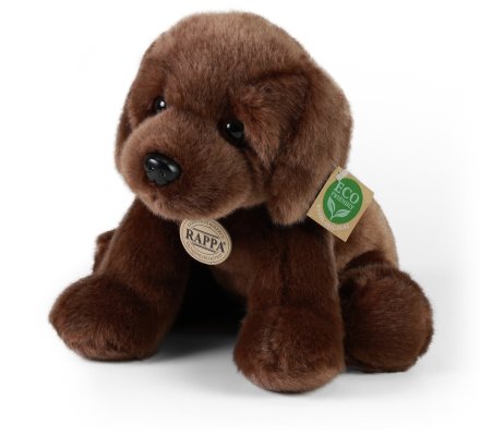 Peluche chiot labrador marron 26 cm Eco-friendly