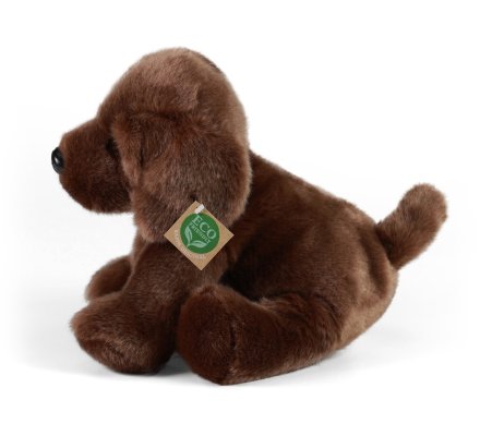 Peluche chiot labrador marron 26 cm Eco-friendly