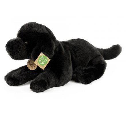 Peluche labrador noir 40 cm Eco-friendly