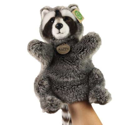 Peluche marionnette Raton Laveur 28cm Eco-friendly