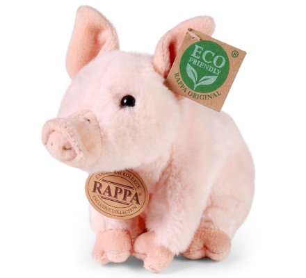Peluche cochon debout 18 cm Eco-friendly
