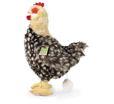 Peluche poule avec œuf 33 cm Eco-friendly