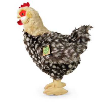 Peluche poule avec œuf 33 cm Eco-friendly